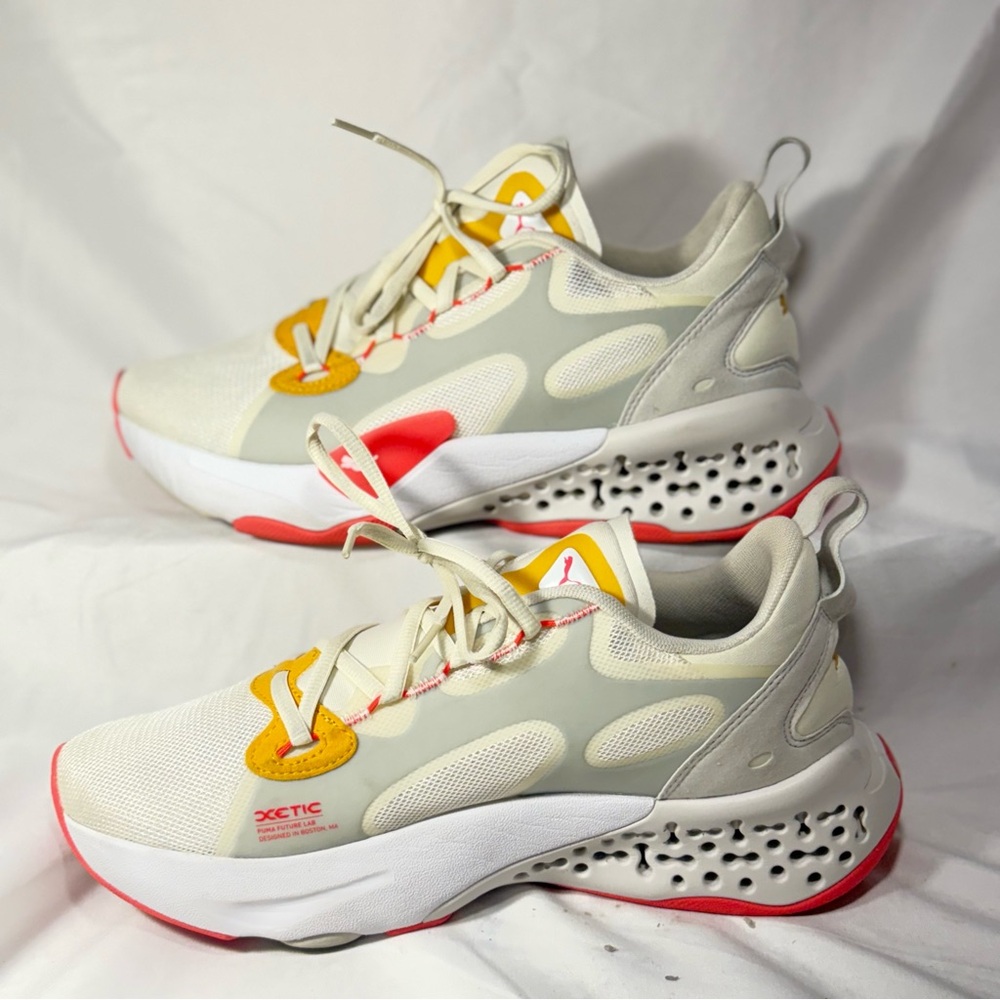 Puma XETIC Halflife Ivory Glow Sunblaze Women’s size 10 - Picture 6 of 11